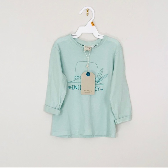1 left! 12-18m NWT Zara “Indiana Boy” Tee - Picture 2 of 7